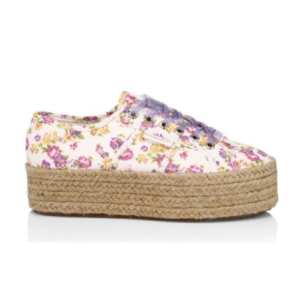 LoveShackFancy x Superga Platform Espadrilles Sz. 41.5 (US 10) - Picture 3 of 9